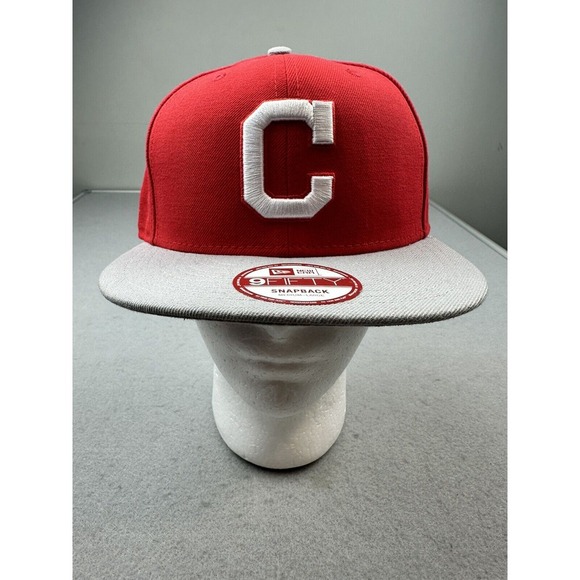 New Era Other - CLEVELAND INDIANS(GUARDIANS) NEW ERA 9/FIFTY HAT/CAP SNAP BACK RED/WHITE STITCH